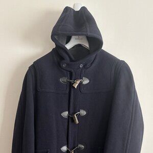 Brooks Brothers Japan UK Navy Wool Cashmere Hooded Duffle Coat/ Overcoat-Large